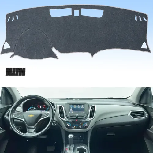 Vista 9 de AUQDD Funda de Cubierta de Tablero Compatible con 2004 2005 2006 2007 2008 2009 2010 Toyota Sienna, Alfombra de Tablero de Franela Negra Negro