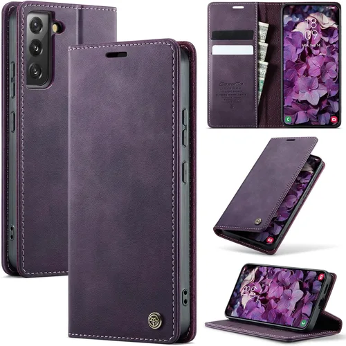 Vista 90 de Funda tipo cartera para Samsung Galaxy Z Fold 7 de piel con tarjetero y función atril, cierre magnético, bloqueo RFID, TPU a prueba de golpes, Negro