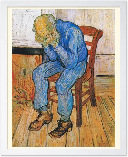 Vista 35 de Poster Master Póster clásico de Van Gogh, impresión impresionista vintage, regalo para artista, pintor, autorretrato, sombrero de paja, dibujo
