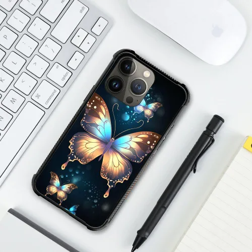Vista 210 de Funda compatible con iPhone 8, a prueba de golpes, antiarañazos, bandera de ciervos de cola blanca de grano de madera estadounidense