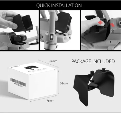 Vista 5 de Taoke Mavic Air 2 - Protector de cámara cardán, accesorios para protección solar para Mavic Air 2