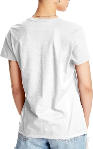Vista 2 de Hanes - Camiseta Perfect-T de manga corta de algodón con cuello redondo para mujer