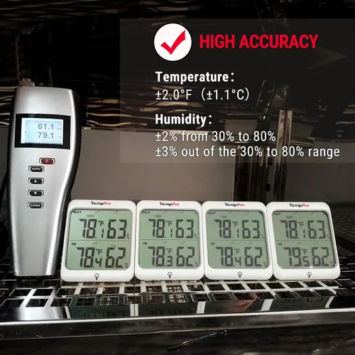 Vista 5 de TempPro TempAir - Termómetro inalámbrico y sensor remoto para interiores
