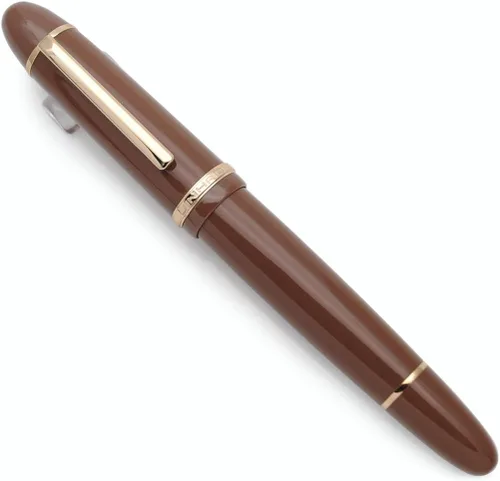 Vista 12 de Pluma estilográfica Jinhao X159 (Plumín EF 0.38mm, verde aguacate con clip dorado)