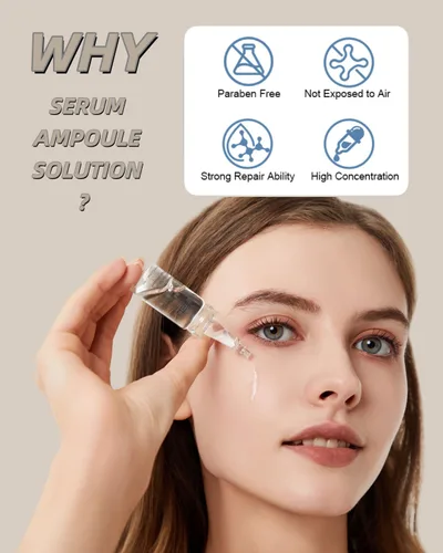 Vista 5 de Suero Antienvejecimiento con Ácido Hialurónico y Vitamina C para Cara Suero Centella Hidratante 0.35 oz 4 Kits 16 Ampollas Suero Facial en Ampollas