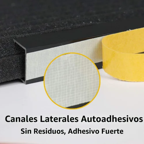 Vista 4 de LBG Products Paneles de aislamiento de espuma para aire acondicionado de ventana, kit de panel aislante lateral de CA, paquete de 2, negro, 17