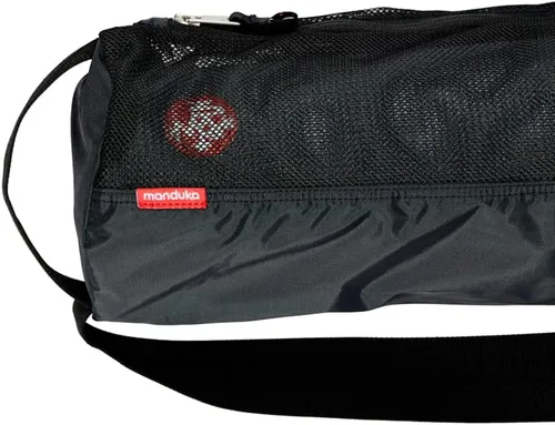 Vista 3 de Manduka Breathe Easy - Bolsa de transporte para esterilla de yoga con cremallera completa, con bolsillo, correa ajustable, adecuada para la mayoría