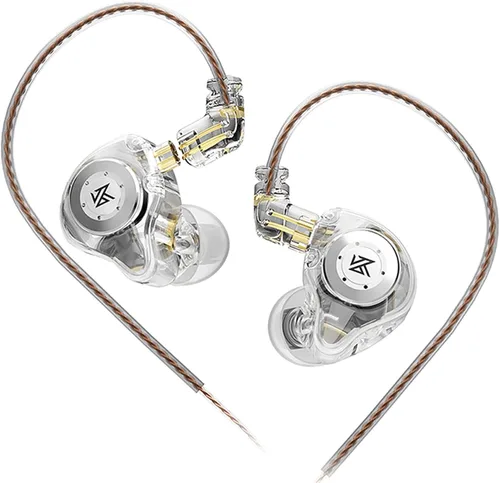 Vista 21 de KZ Castor - Auriculares intrauditivos, sonido de graves mejorado HiFi, IEMs aislantes de ruido ajustables, auriculares con cable de doble
