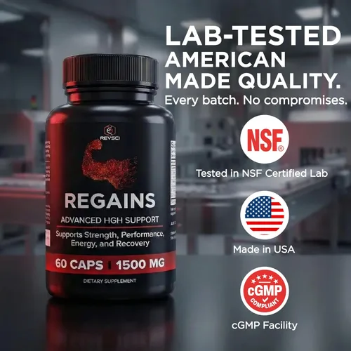 Vista 6 de Suplementos HGH para hombres y mujeres - REGAINS paquete de inicio, péptidos anabólicos para el crecimiento muscular, recuperación muscular