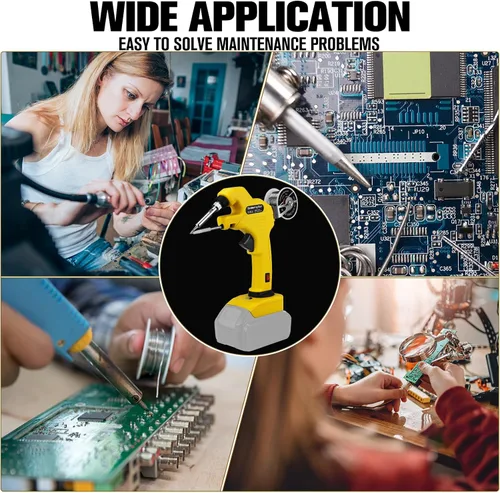 Vista 3 de Kit de soldador inalámbrico para batería Dewalt de 20 V máximo, pistola de soldadura de 30 W, soldador de precalentamiento rápido de 30 segundos