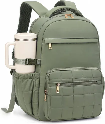 Vista 11 de Mochila para mujer de 15.6 pulgadas, mochila escolar universitaria para niña, Portátil