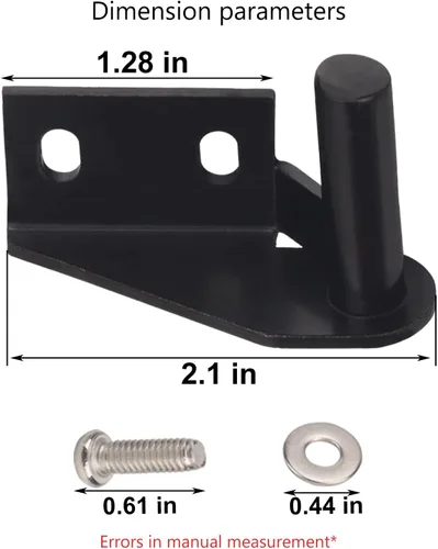 Vista 5 de Kit de bisagra de tapa 1 x lado izquierdo y 1 x bisagra lateral derecha compatible con muchos modelos de parrillas Traeg-er bisagras, para el kit