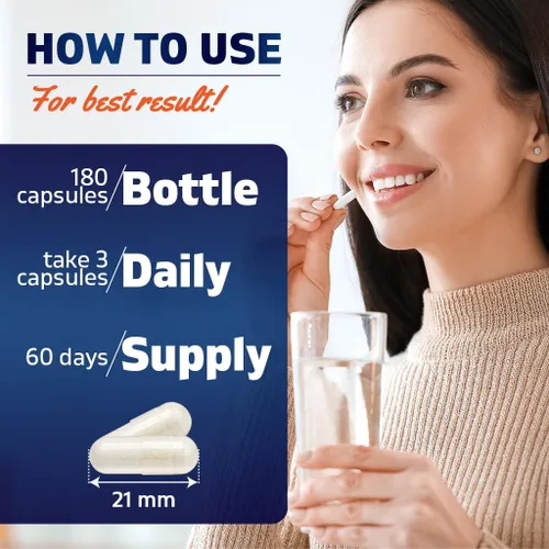 Vista 3 de Vitamatic Taurato de magnesio 1500 mg por porción - 180 cápsulas vegetarianas (proporciona 300 mg de magnesio elemental) - B6 añadido para una