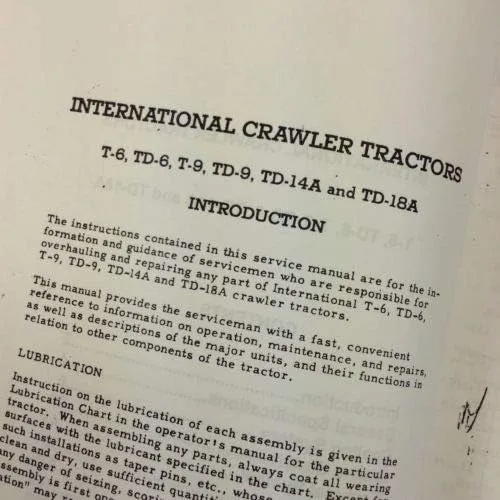 Vista 3 de Manual de taller internacional de reparación de tractor sobre orugas T9 Td9 Td9 completo Ihc