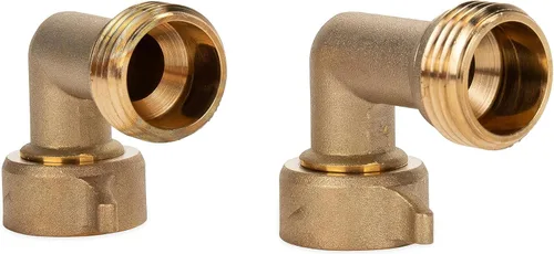 Vista 9 de Camco 22507 - Codo de manguera de 90 grados para RV — Construcción de latón macizo — Certificado libre de plomo — Cuenta con conveniente conector