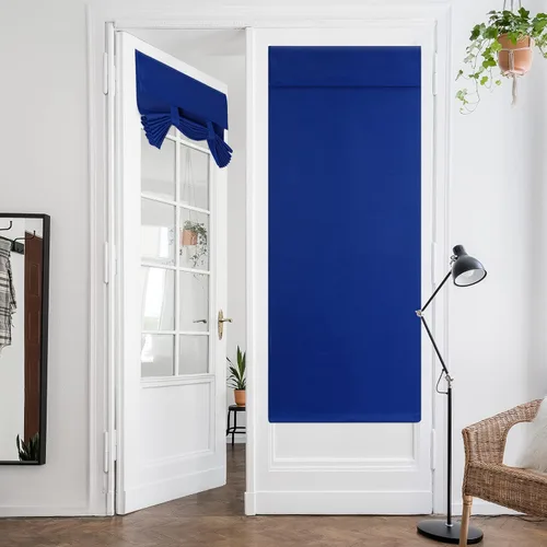 Vista 81 de HOMEIDEAS Cortinas Opacas para Aula para Puerta Principal, Cubierta de Ventana de Puerta de Aula, Persianas de Privacidad con Aislamiento Térmico