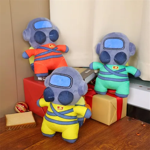 Vista 5 de Lethal Company - Peluches de peluche de Employee de 10 pulgadas, regalo ideal para cumpleaños y vacaciones (traje verde)