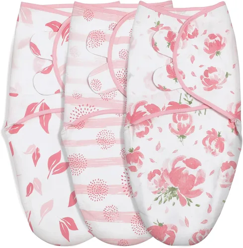 Vista 25 de GLLQUEN BABY Sacos de Dormir Envolventes Orgánicos para Recién Nacidos - Envolturas para Bebés de 0-3 Meses, Paquete de 3 Sacos Envolventes