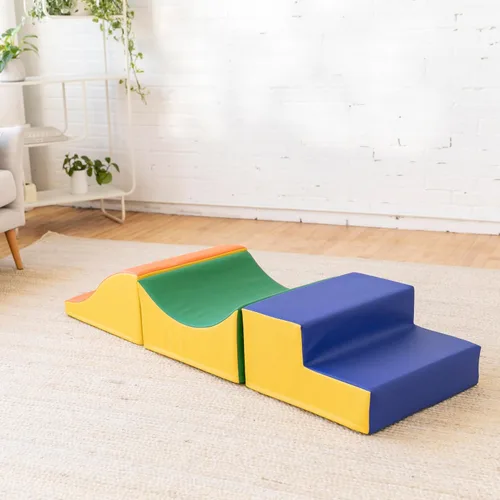 Vista 12 de ECR4Kids SoftZone Traversing Trio Climber, juego para principiantes, surtido, 3 piezas