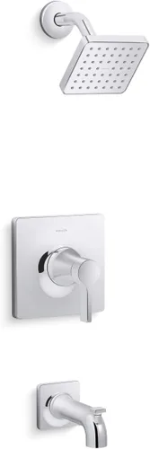 Vista 5 de KOHLER TS28127-4G-BL Venza Rite-Temp - Kit de molduras para bañera y ducha, 1.75 GPM, negro mate