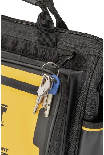 Vista 7 de DEWALT Bolsa de herramientas, resistente al agua, fondo duro, 16 pulgadas, bolsa de herramientas profesional (DWST560103)