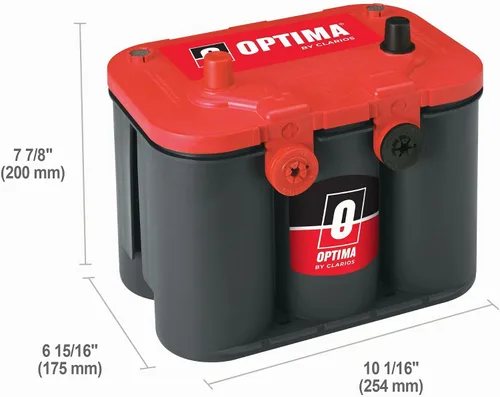Vista 2 de Batería de arranque Optima 8004–003 34/78, Rojo