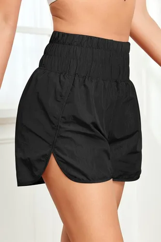 Vista 3 de Trendy Queen Pantalones cortos deportivos de cintura alta para mujer pantalones cortos elásticos casuales de verano de secado rápido pantalones