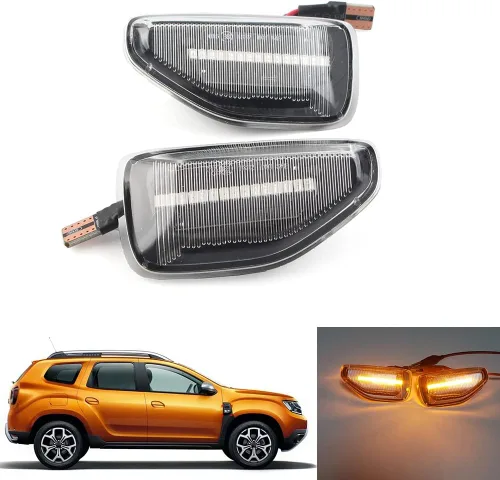 Vista 2 de FSFY - Lámpara intermitente de repuesto para Dacia Logan Sandero Duster, para Renault Sandero Stepway Duster, 2