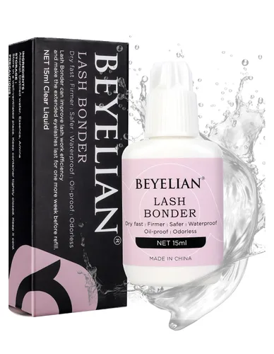 Vista 11 de BEYELIAN - Pegamento para extensiones de pestañas sensibles 0,17 fl oz / 5 ml / Tiempo de secado 0,5 segundos / Retención de 7-8 semanas / Adhesivo