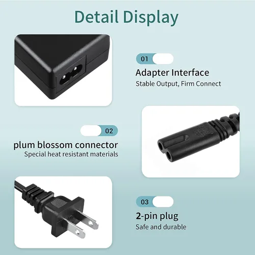 Vista 3 de Adaptador de CA para WD Elements 500GB WD5000C035-000 Fuente de alimentación de disco duro externo