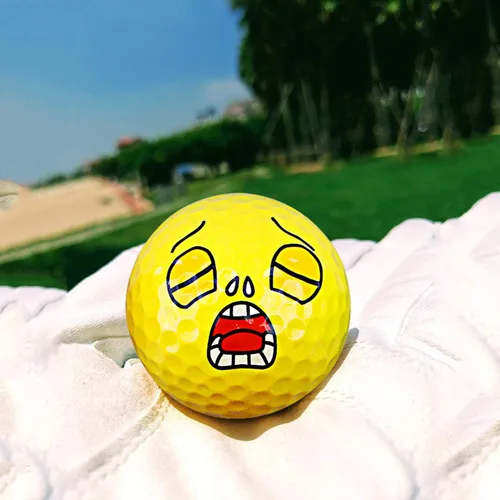 Vista 5 de MYKUJA Pelotas de golf divertidas, pelotas de golf de práctica de colores, regalos de golf novedosos para hombres, mujeres y papás, paquete de 6