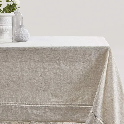 Vista 9 de Simple&Opulence Servilletas de cena de 100 % lino, con dobladillo decorativo de 18 x 18 pulgadas, lino francés natural, paquete de 4 servilletas