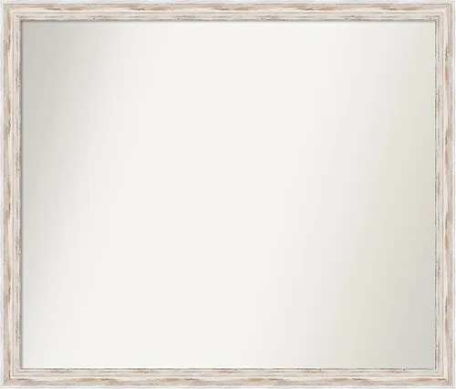 Vista 181 de Amanti Art Espejo personalizado, espejo de baño estrecho Alexandria White Wash, espejo de pared o espejo de tocador de baño sobre el fregadero