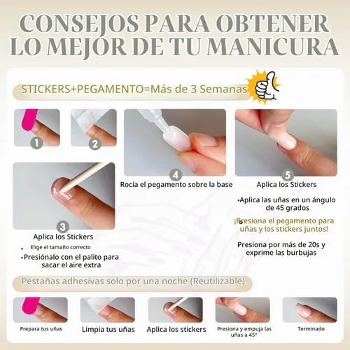 Vista 8 de Uñas postizas a presión color rosa bebé con forma de almendra, 48 piezas, uñas postizas gruesas neutras para mujeres, uñas de almendra medianas a