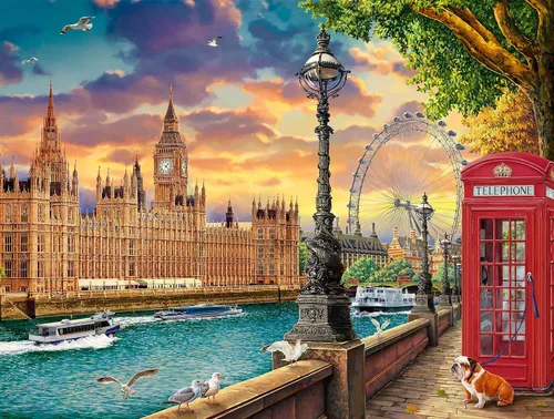 Vista 4 de Springbok Paris Romance - Rompecabezas de 500 piezas para adultos
