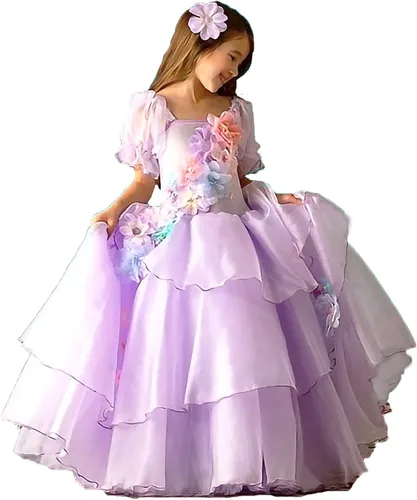 Vista 12 de Disfraz de princesa para niñas, disfraz de hada de Halloween para niñas, vestidos para ocasiones especiales, fiesta de cumpleaños Aurora