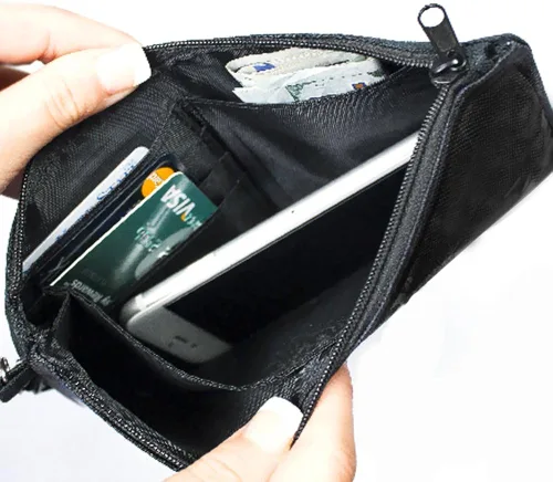 Vista 3 de Cartera con cierre de hebilla y cierre de hebilla para mujer maravilla grande, 8.0 x 5.0in