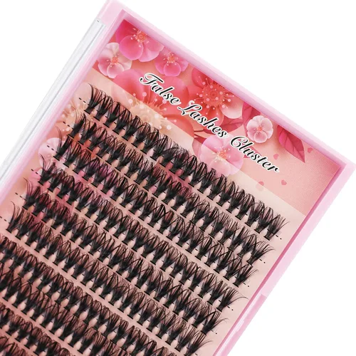 Vista 4 de Bodermincer 200 extensiones de pestañas mixtas/de 0.55-0.630-0.700 pulgadas, pestañas postizas de volumen ruso natural 3D de volumen ruso