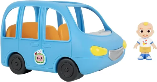 Vista 2 de CoComelon Coche divertido familiar con sonidos – Incluye JJ – reproduce clip de canción, are we there yet – Juguetes para niños, niños pequeños