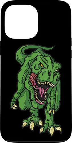 Vista 23 de iPhone 16 Green Dinosaur Illustration For Kids Cartoon Dino Case