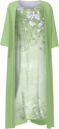 Vista 3 de Vestido de dama de honor para invitada de boda cóctel fiesta lentejuelas otoño noche graduación floral para mujer vestido largo elegante amarillo