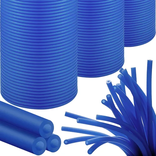 Vista 8 de Frienda Tubo de goma de látex de 80 pies (0.118 in) de diámetro interior x 1/4 pulgadas (0.236 in) Od Slingshot Bandas de fusil submarino tubo Negro
