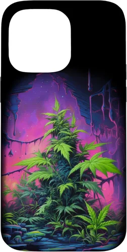 Vista 21 de 420, Colorful Weed Phone Accessory, Pink, Green & Purple Case for iPhone 16