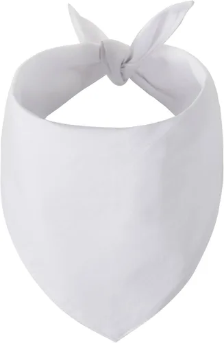 Vista 9 de Bandanas en blanco para perros pequeños, 3 unidades, bufanda triangular blanca sólida de algodón de primera calidad, diseño personalizado