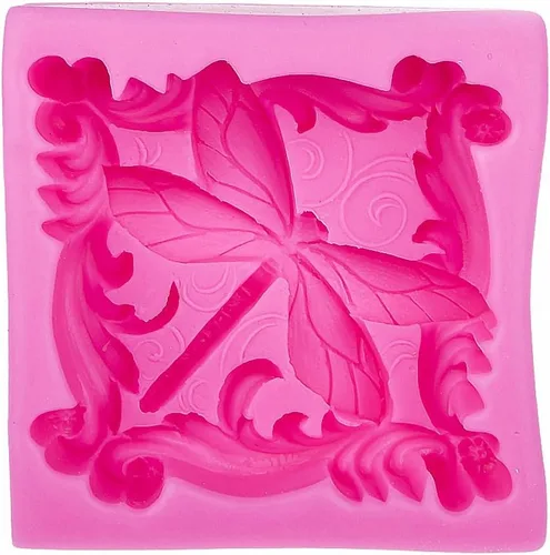 Vista 3 de Molde de jabón de libélula, molde de silicona MoldFun Dragonfly para jabones hechos a mano, barras de loción, bombas de baño, cera, yeso de París