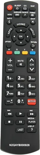 Vista 3 de N2QAYB000926 - Control remoto reemplazado para PANASONIC TV LED LCD Smart HDTV TC-39AS530 TC39AS530U TC-40AS520 TC40AS520U TC-50AS530U TC-55AS530