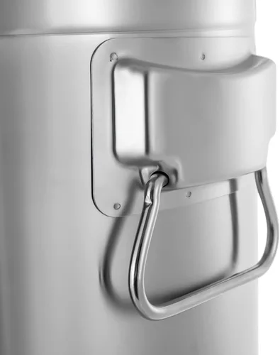 Vista 6 de Lata de leche de acero inoxidable 304 con espita – Cubo dispensador de bebidas de agua de 35 litros para leche, vino, aceite