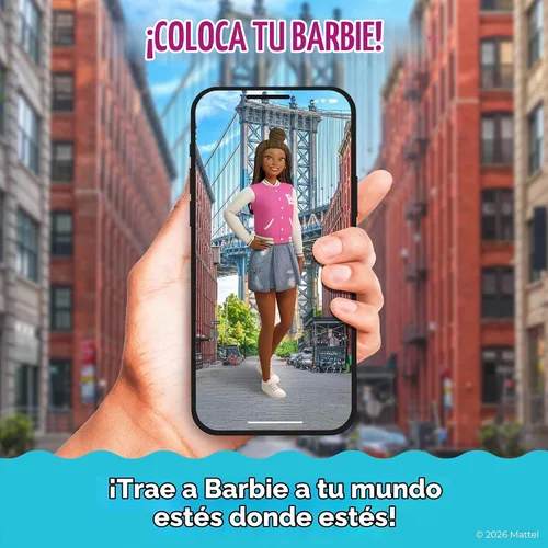Vista 6 de Barbie Magic Style Studio- Kit de moda de muñecas de vestir magnéticas AR