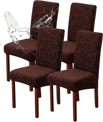 Vista 25 de Genina Fundas impermeables para sillas Parsons de comedor, fundas elásticas para sillas Parsons para comedor, cocina, funda protectora para silla