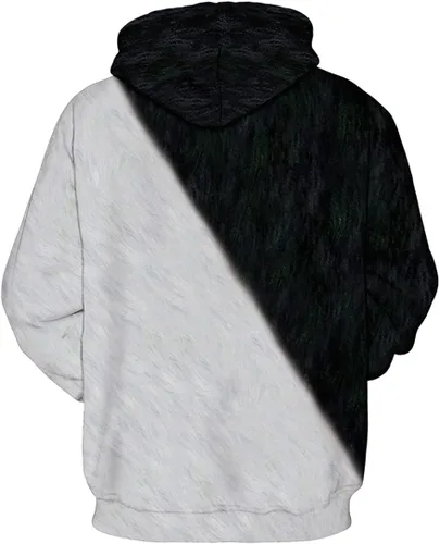 Vista 3 de Chaos World Sudadera con capucha para hombre, con estampado 3D realista, unisex, sin botones